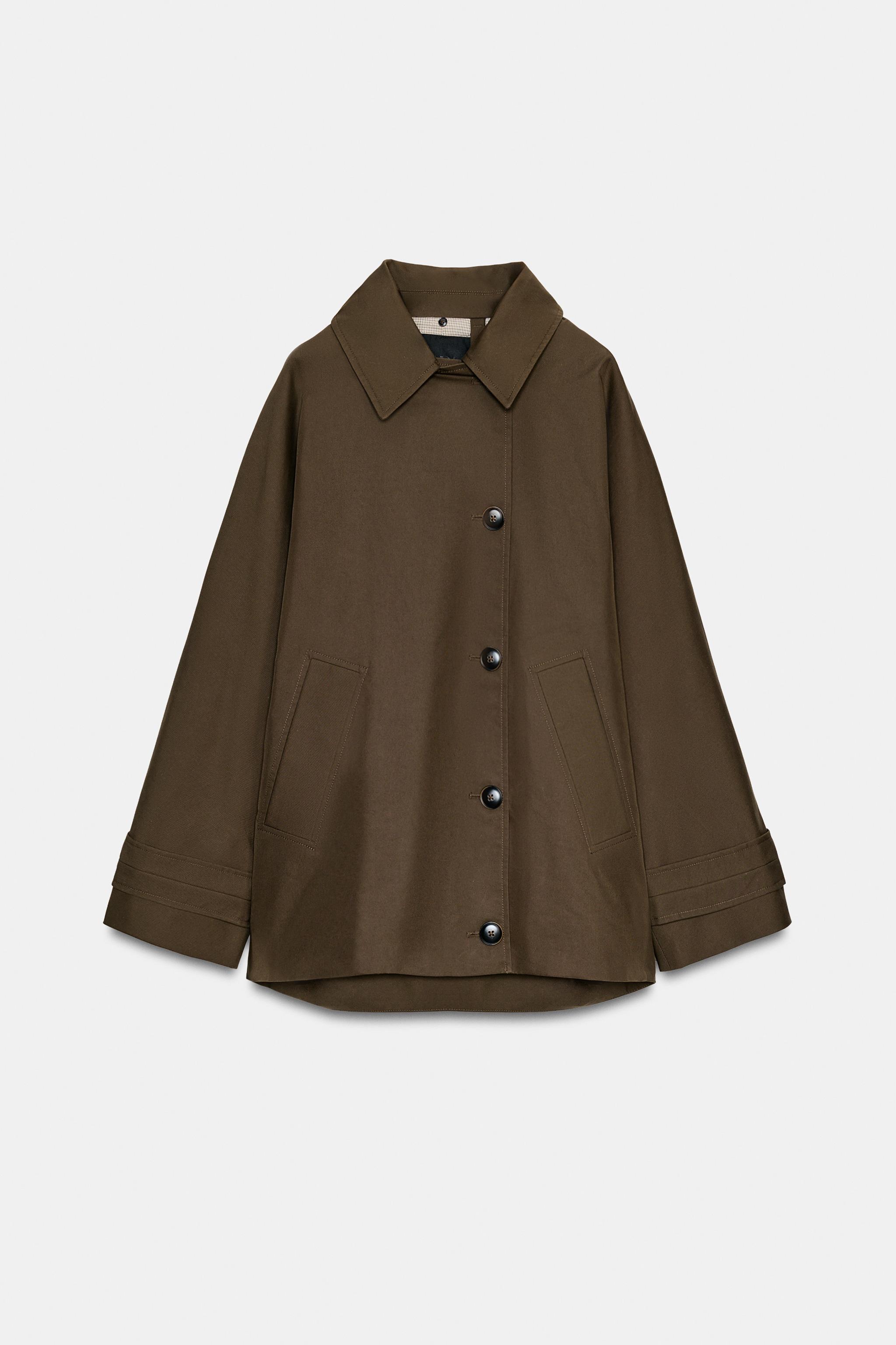 TRENCH COURT COL EFFET FOURRURE ZW COLLECTION